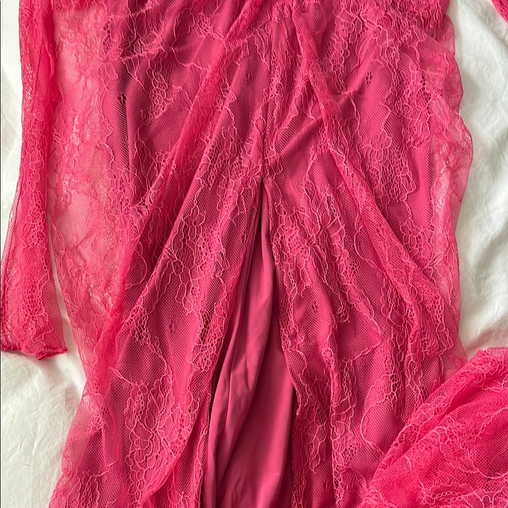 Rhea Costa Kala Dress Raspberry - Picture 8 of 10